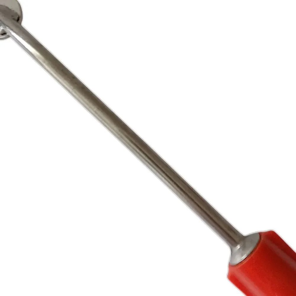 A&J‎ Ecko Serving Fork Vintage Red Yellow Handle Stainless Steel USA Melamine
